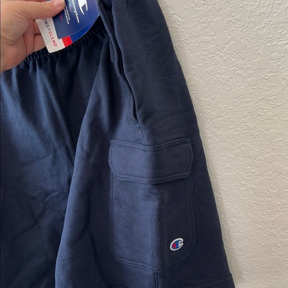 Champion Blue Cargo Shorts with Elastic Waistband - Picture 4 of 7